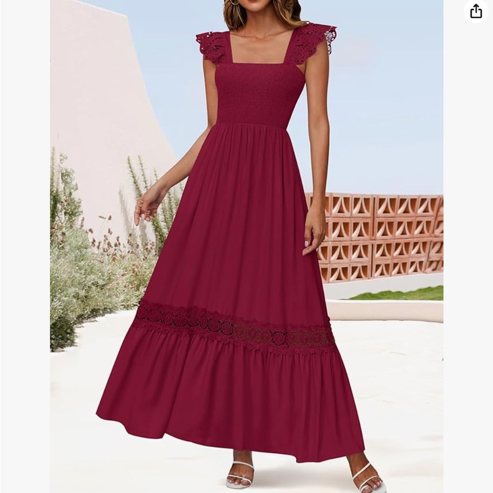 Amazon Women's Red Maxi Dress - Zessica XS